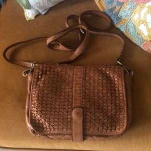 Frye Cognac Crossbody Purse Bohemian